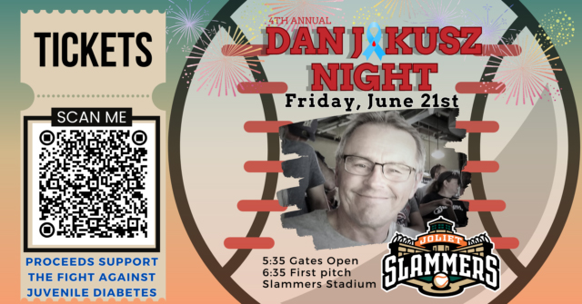 Dan Jakusz Night with the Joliet Slammers - A JDRF Fundraiser